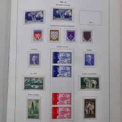Collection timbres de France 1849-1983 neufs et oblitérés en 2 albums.