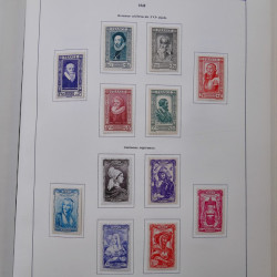 Collection timbres de France 1849-1983 neufs et oblitérés en 2 albums.