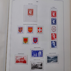 Collection timbres de France 1849-1983 neufs et oblitérés en 2 albums.