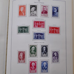 Collection timbres de France 1849-1983 neufs et oblitérés en 2 albums.