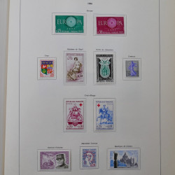 Collection timbres de France 1849-1983 neufs et oblitérés en 2 albums.