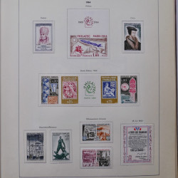 Collection timbres de France 1849-1983 neufs et oblitérés en 2 albums.