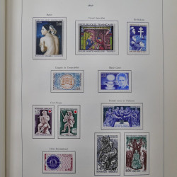 Collection timbres de France 1849-1983 neufs et oblitérés en 2 albums.