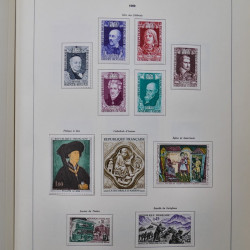 Collection timbres de France 1849-1983 neufs et oblitérés en 2 albums.