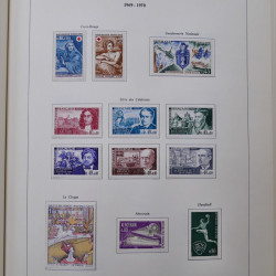 Collection timbres de France 1849-1983 neufs et oblitérés en 2 albums.