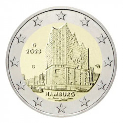 2 euros commémoratives Allemagne 2023 - Hambourg, les 5 ateliers.