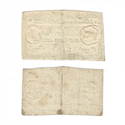 France lot de 2 assignats de 25 sols N°Ass-25f.