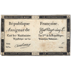 France Assignat de 125 livres N°Ass-44a.