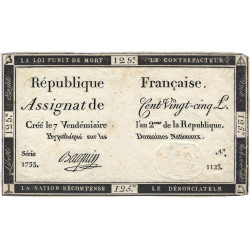 France Assignat de 125 livres N°Ass-44a.