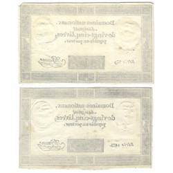 France lot de 2 assignats de 25 livres N°Ass-43a.