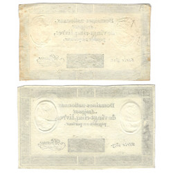 France lot de 2 assignats de 25 livres N°Ass-43a.