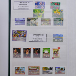 Lot de timbres de Polynésie Française neufs** 2002-2017.
