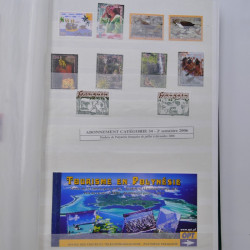 Lot de timbres de Polynésie Française neufs** 2002-2017.