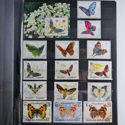 Vrac philatélique de timbres du monde en un carton.