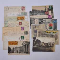 Vrac philatélique de timbres du monde en un carton.