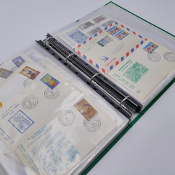 Vrac philatélique de timbres du monde en un carton.