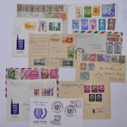 Vrac philatélique de timbres du monde en un carton.