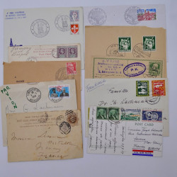 Vrac philatélique de timbres du monde en un carton.