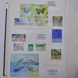 Lot de timbres de Wallis et Futuna et Mayotte neufs** 2002-2017.