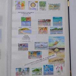 Lot de timbres de Wallis et Futuna et Mayotte neufs** 2002-2017.