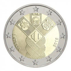 2 euros commémorative Lettonie 2018 - Indépendance.