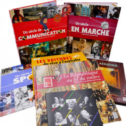 Lot de 7 livres timbrés édités par La Poste.