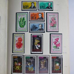 Collection timbres d'Allemagne de l'Est 1950-1978 neufs** en 2 albums.