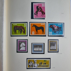 Collection timbres d'Allemagne de l'Est 1950-1978 neufs** en 2 albums.