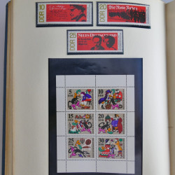 Collection timbres d'Allemagne de l'Est 1950-1978 neufs** en 2 albums.