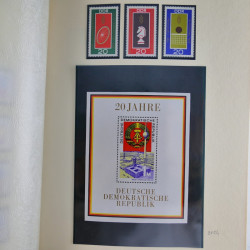 Collection timbres d'Allemagne de l'Est 1950-1978 neufs** en 2 albums.