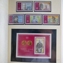 Collection timbres d'Allemagne de l'Est 1950-1978 neufs** en 2 albums.