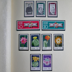 Collection timbres d'Allemagne de l'Est 1950-1978 neufs** en 2 albums.