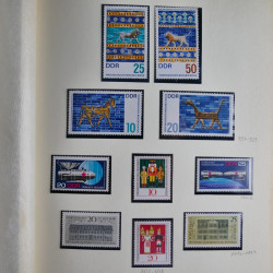 Collection timbres d'Allemagne de l'Est 1950-1978 neufs** en 2 albums.