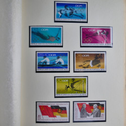 Collection timbres d'Allemagne de l'Est 1950-1978 neufs** en 2 albums.