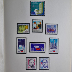 Collection timbres d'Allemagne de l'Est 1950-1978 neufs** en 2 albums.