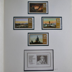 Collection timbres d'Allemagne de l'Est 1950-1978 neufs** en 2 albums.