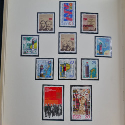 Collection timbres d'Allemagne de l'Est 1950-1978 neufs** en 2 albums.