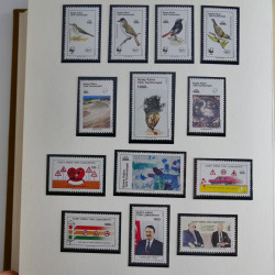 Collection timbres de Chypre Turc 1976-2006 neufs** en 2 albums.