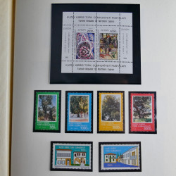 Collection timbres de Chypre Turc 1976-2006 neufs** en 2 albums.