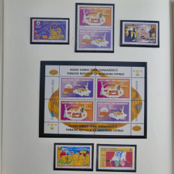 Collection timbres de Chypre Turc 1976-2006 neufs** en 2 albums.