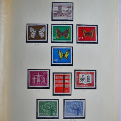 Collection timbres d'Allemagne Fédérale 1958-2002 neufs** en 3 albums.