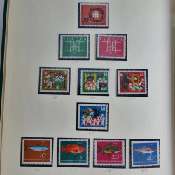 Collection timbres d'Allemagne Fédérale 1958-2002 neufs** en 3 albums.