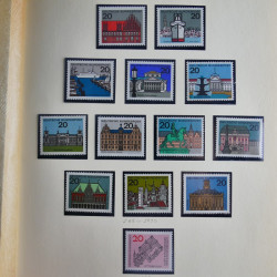 Collection timbres d'Allemagne Fédérale 1958-2002 neufs** en 3 albums.