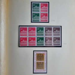 Collection timbres d'Allemagne Fédérale 1958-2002 neufs** en 3 albums.