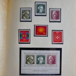Collection timbres d'Allemagne Fédérale 1958-2002 neufs** en 3 albums.