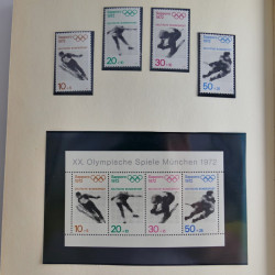 Collection timbres d'Allemagne Fédérale 1958-2002 neufs** en 3 albums.