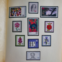 Collection timbres d'Allemagne Fédérale 1958-2002 neufs** en 3 albums.
