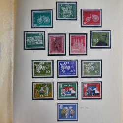Collection timbres d'Allemagne Fédérale 1958-2002 neufs** en 3 albums.