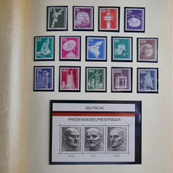 Collection timbres d'Allemagne Fédérale 1958-2002 neufs** en 3 albums.