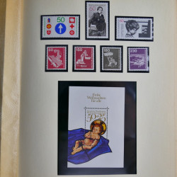 Collection timbres d'Allemagne Fédérale 1958-2002 neufs** en 3 albums.